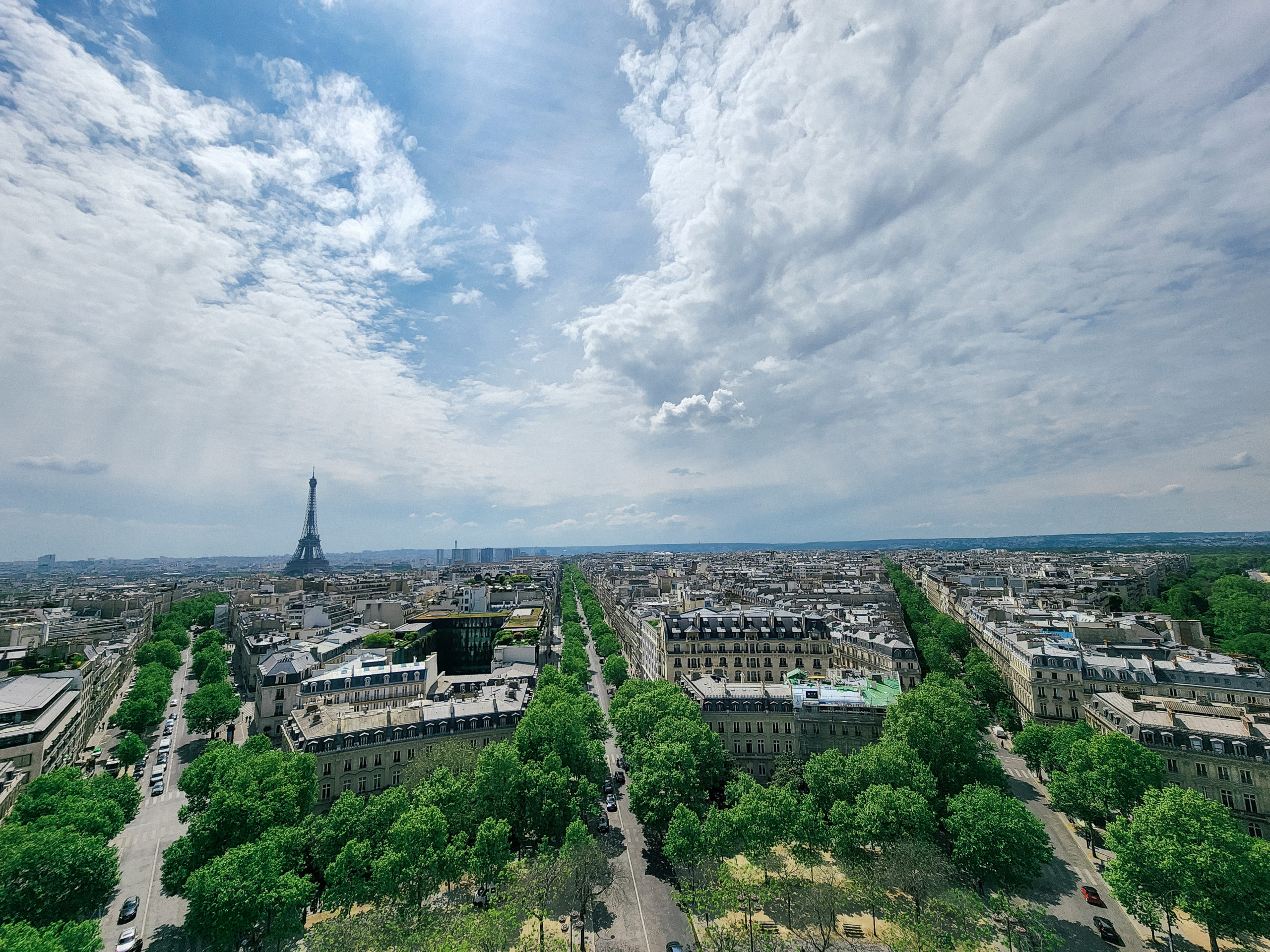 View of Paris Arc De Triumph