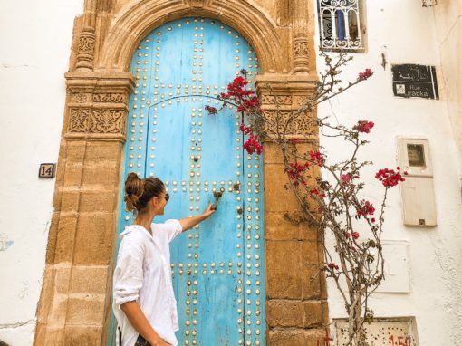 Morocco blue door rabat