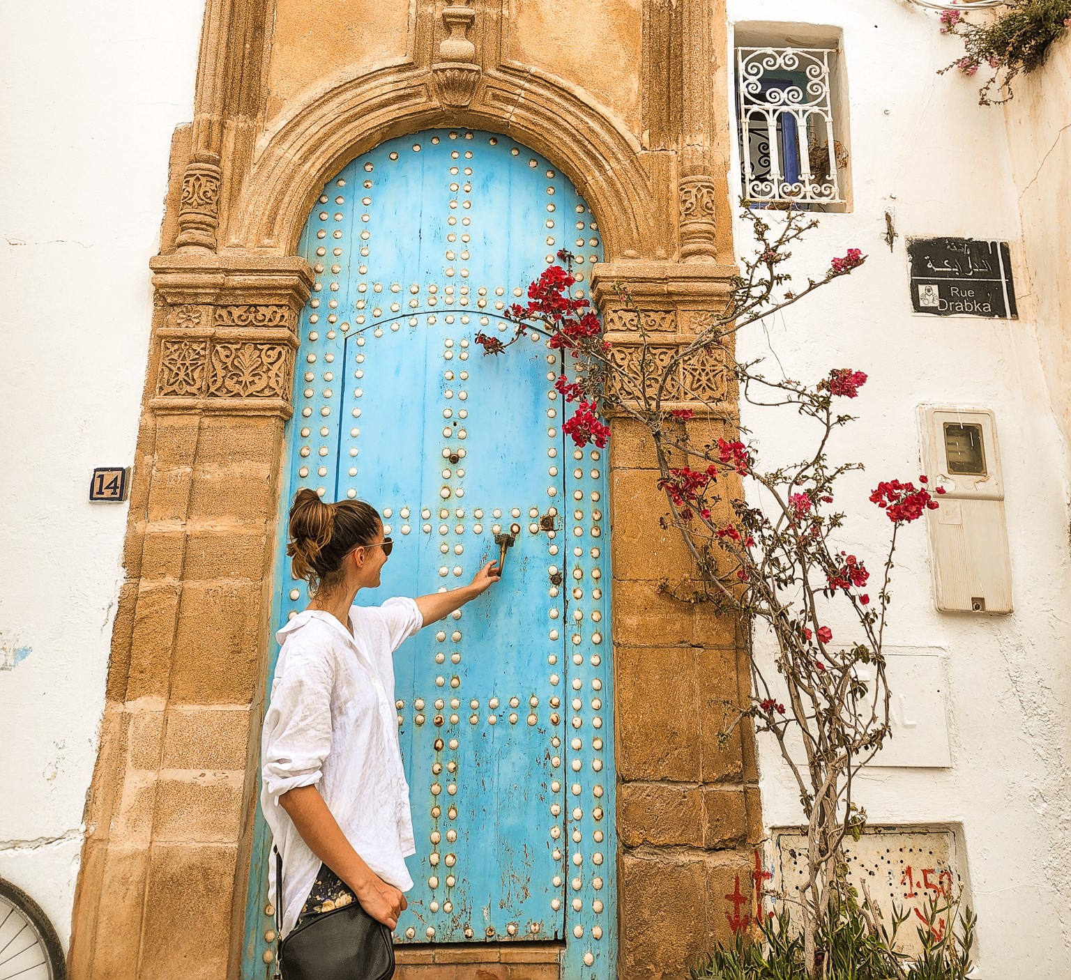 Morocco blue door rabat