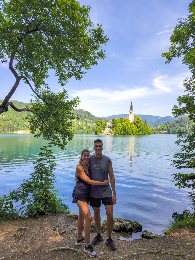 Lake Bled slovenia couple travel blog