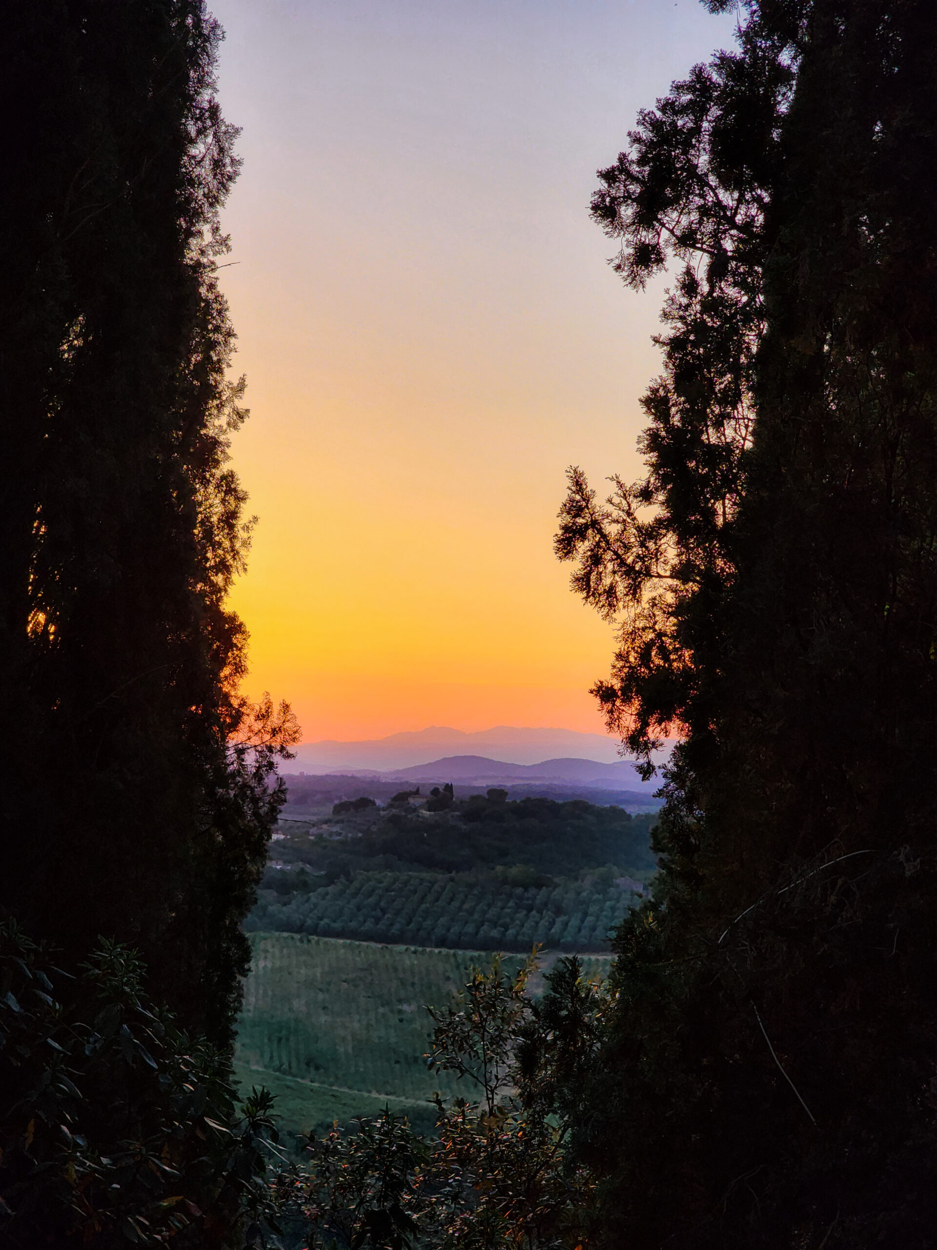 Sunset tuscany