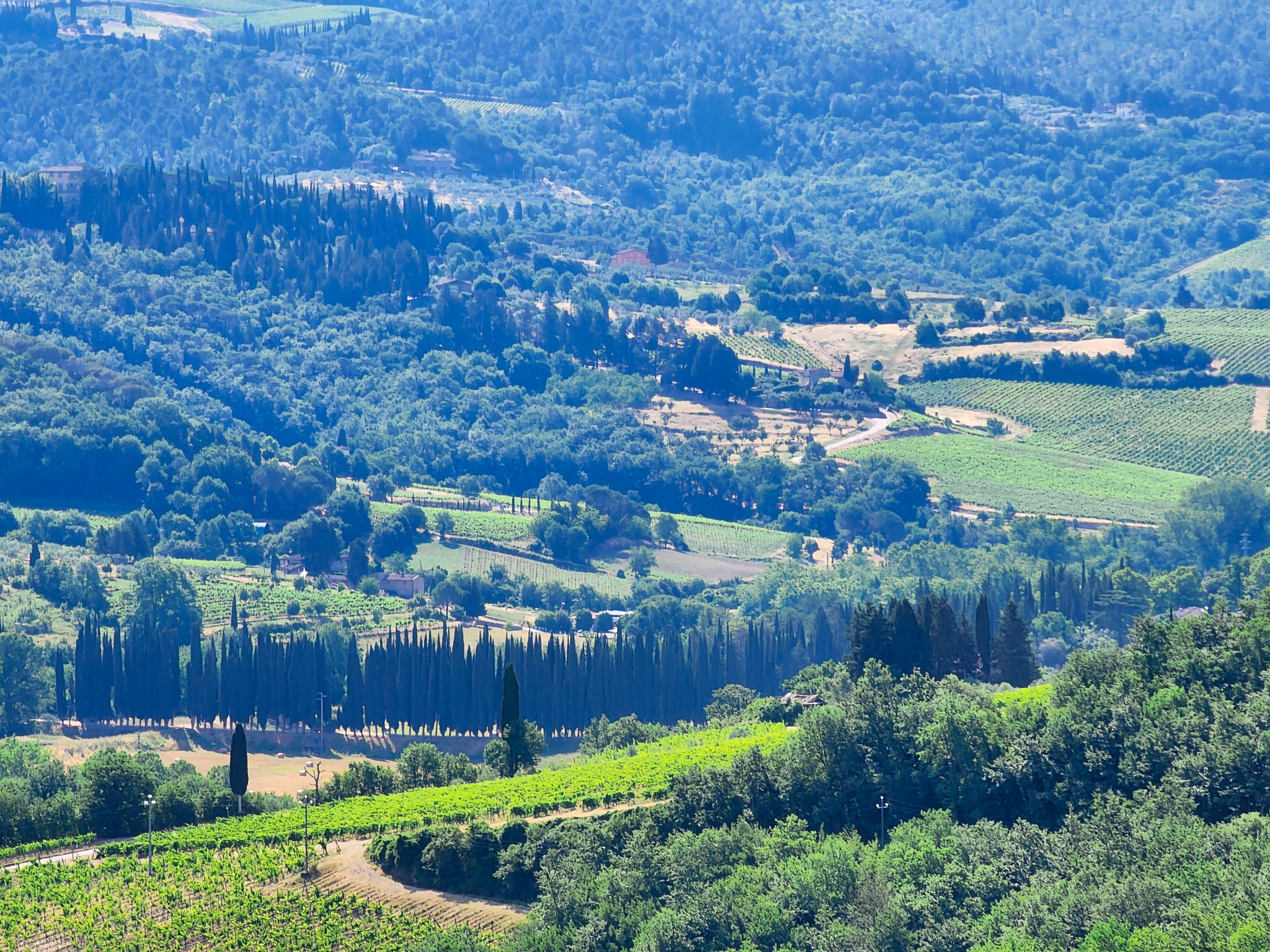 Tuscany italy rolling hills