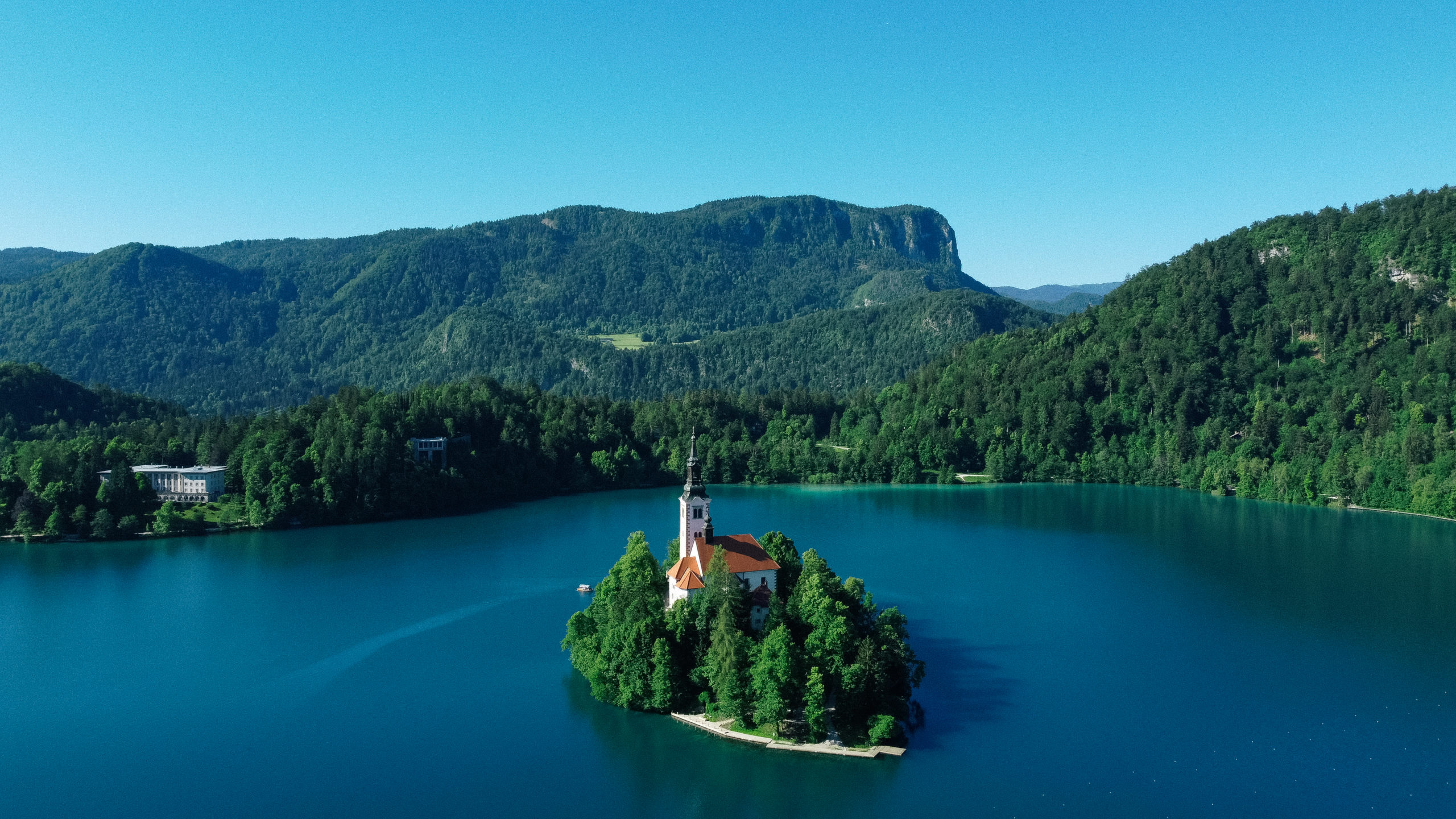 Lake Bled drone