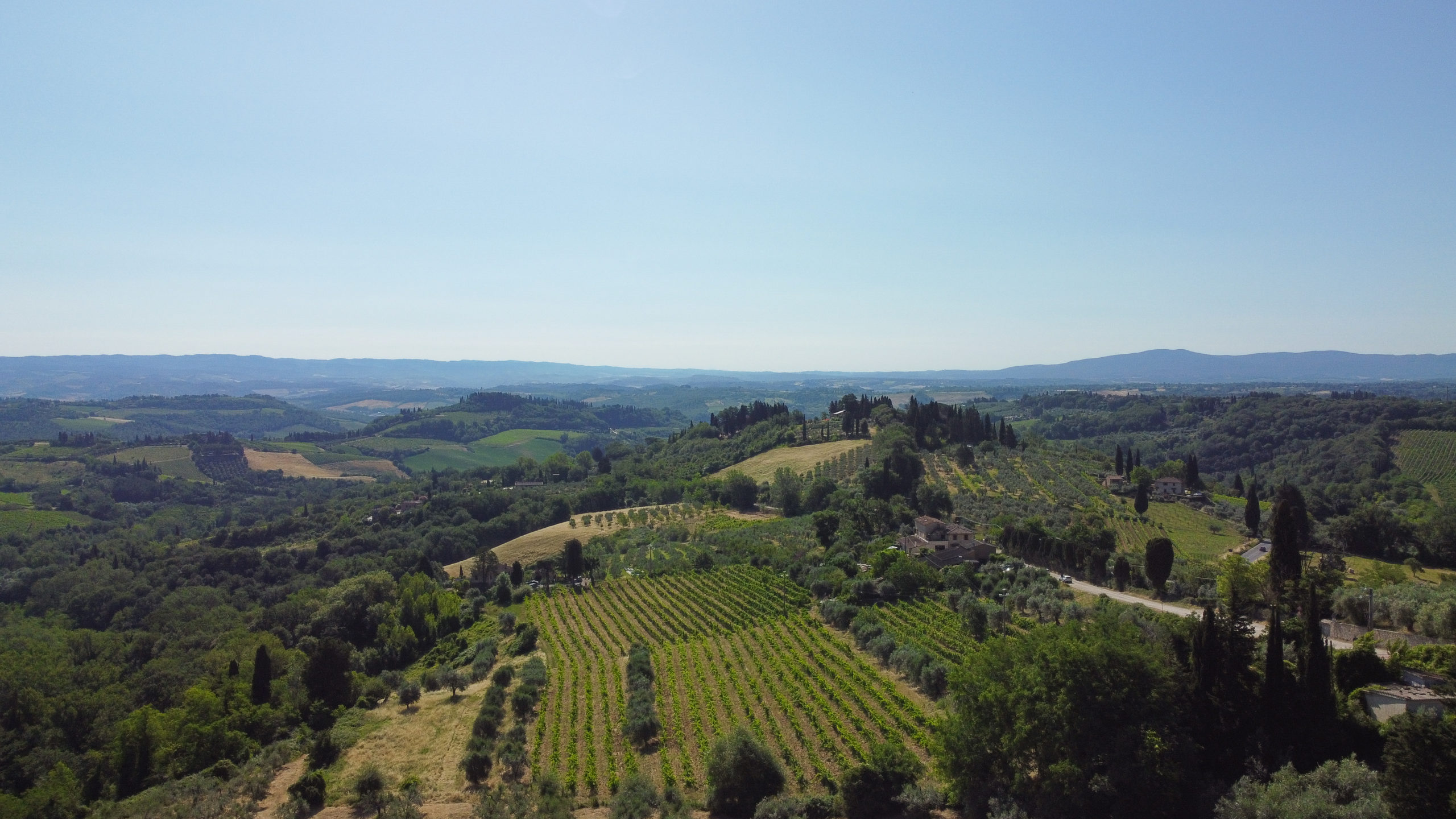 Tuscany italy drone dji