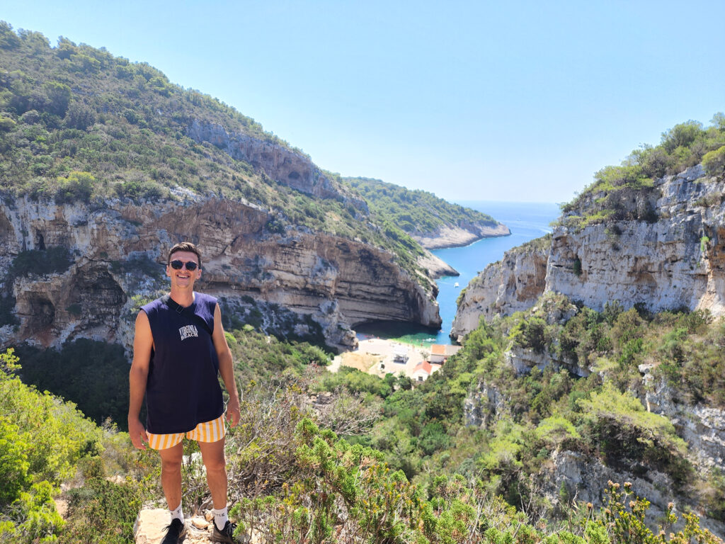 Stiniva Beach vis day trip croatia bucket list hike