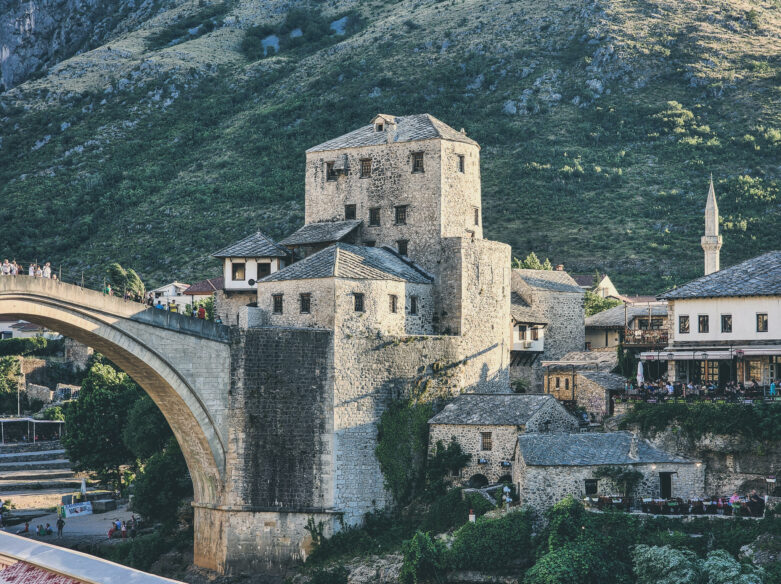 Mostar old bridge bosnia