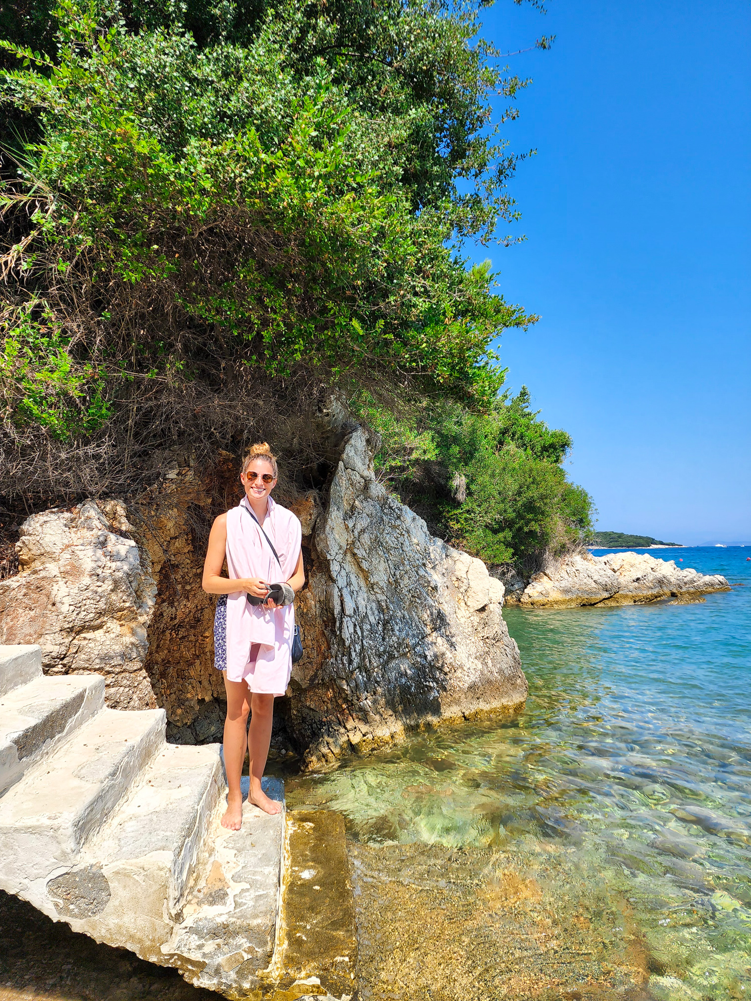 Hidden beach ksamil albanian Riviera