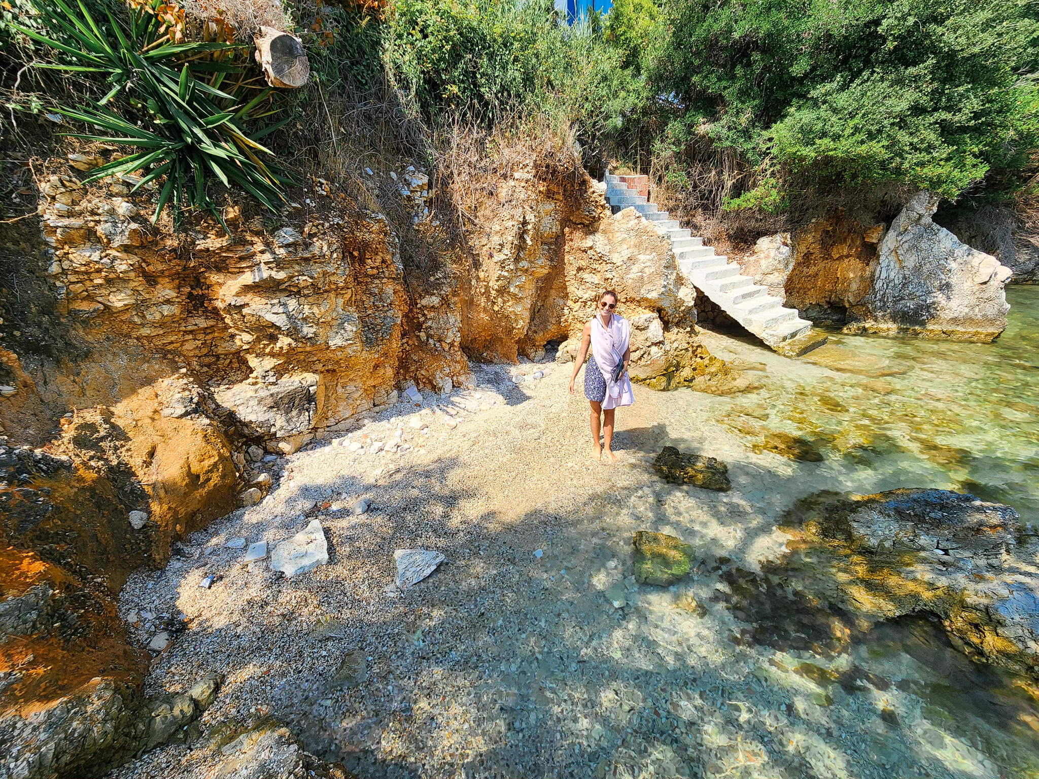 Hidden beach ksamil albanian Riviera