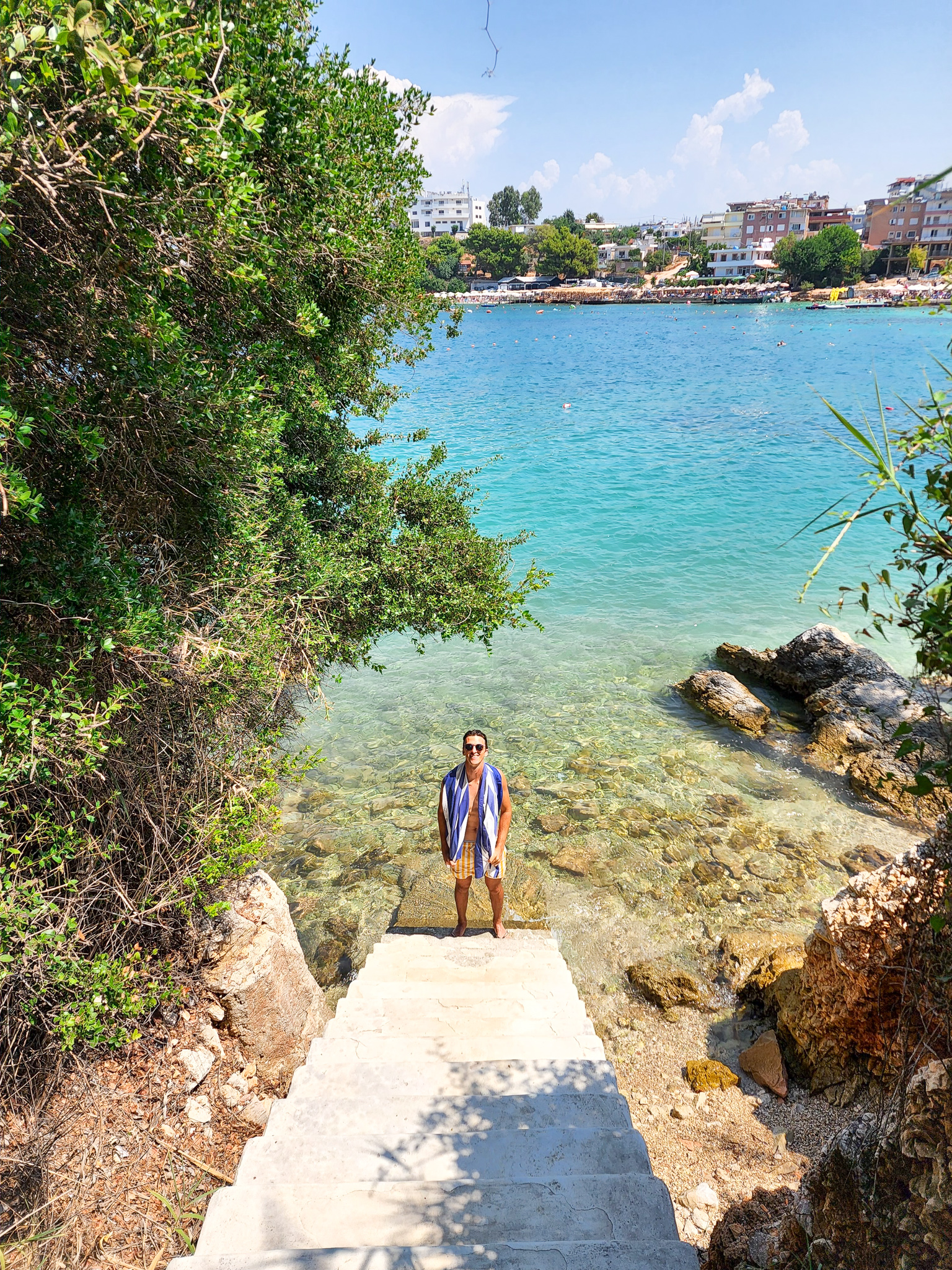 Hidden beach ksamil albanian Riviera