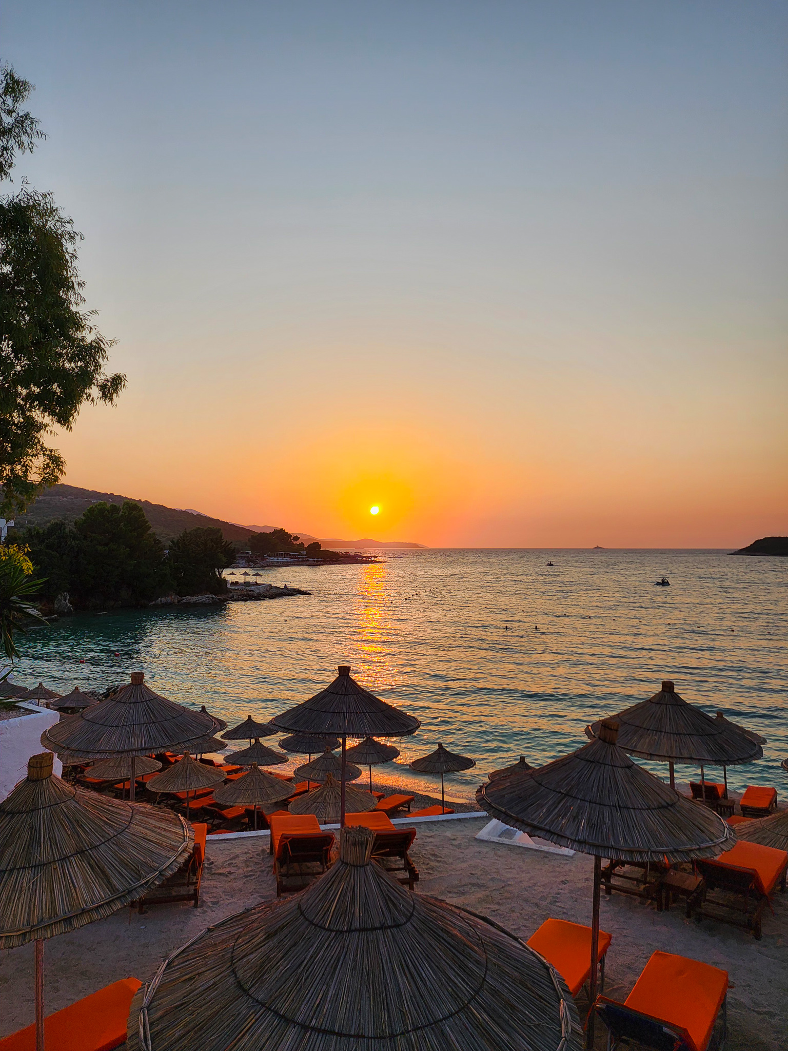 Sunset ksamil bar albania