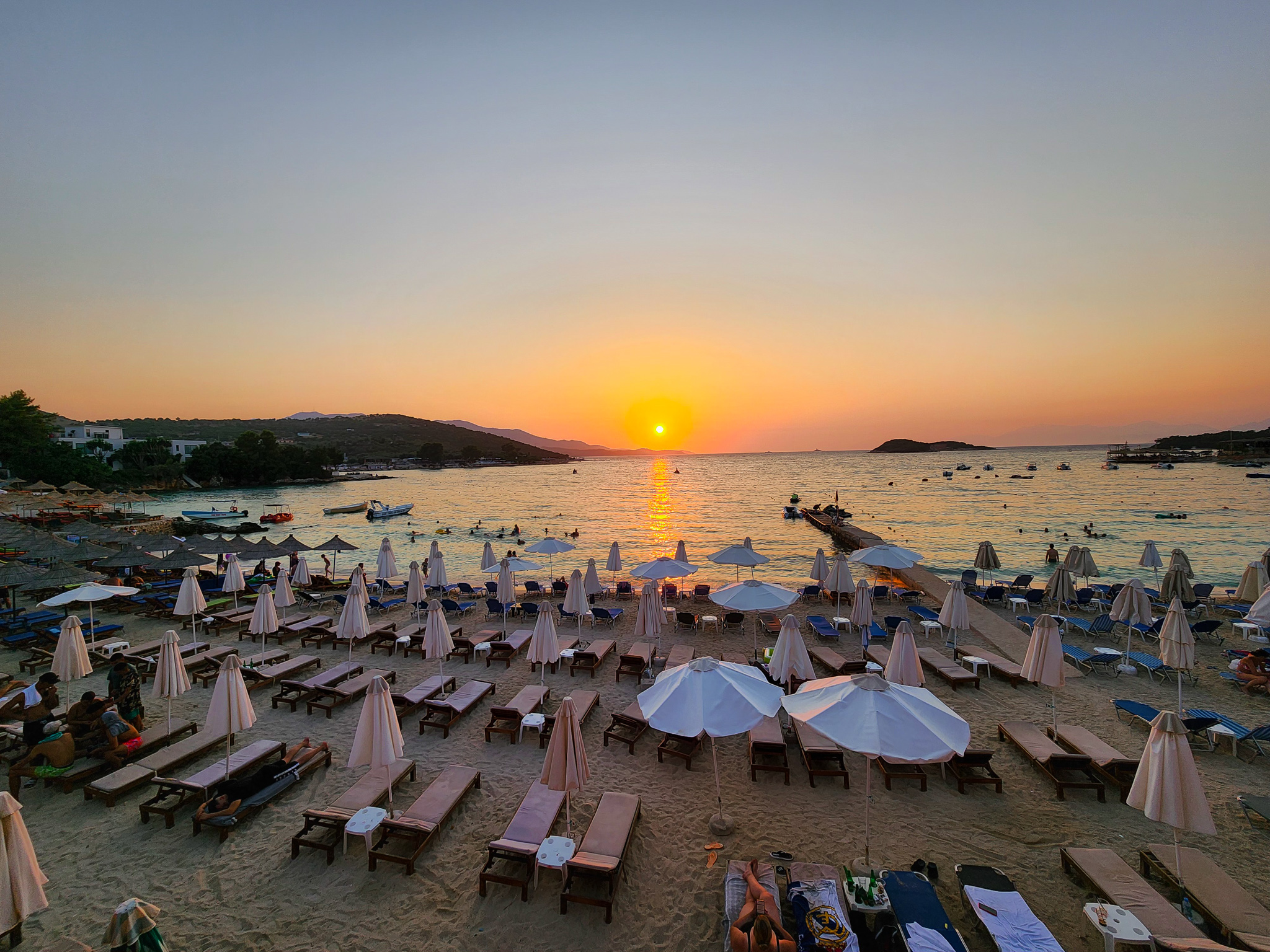 Castle Bar Restaurant Ksamil sunset