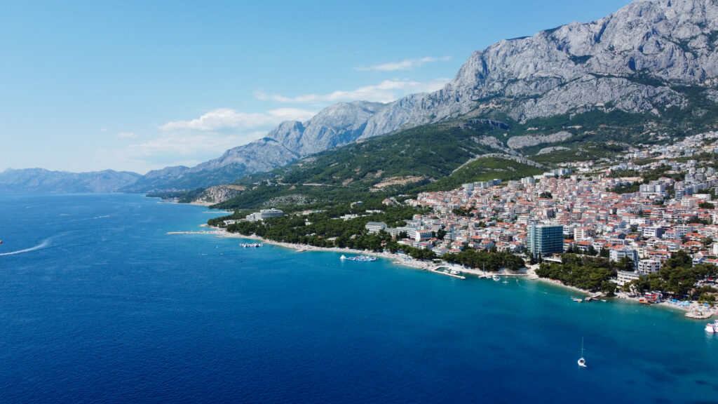 Makarska Riviera croatia drone europe