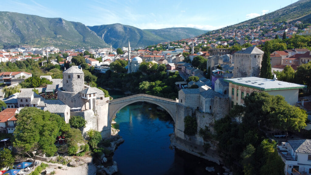 Mostar old bridge bosnia
