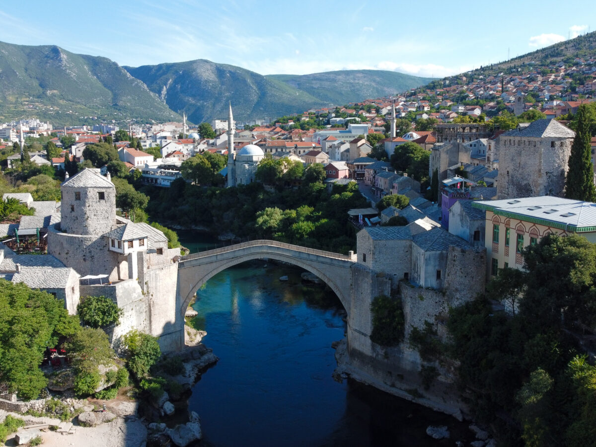 Mostar old bridge bosnia