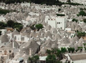 alberobello drone view summer puglia