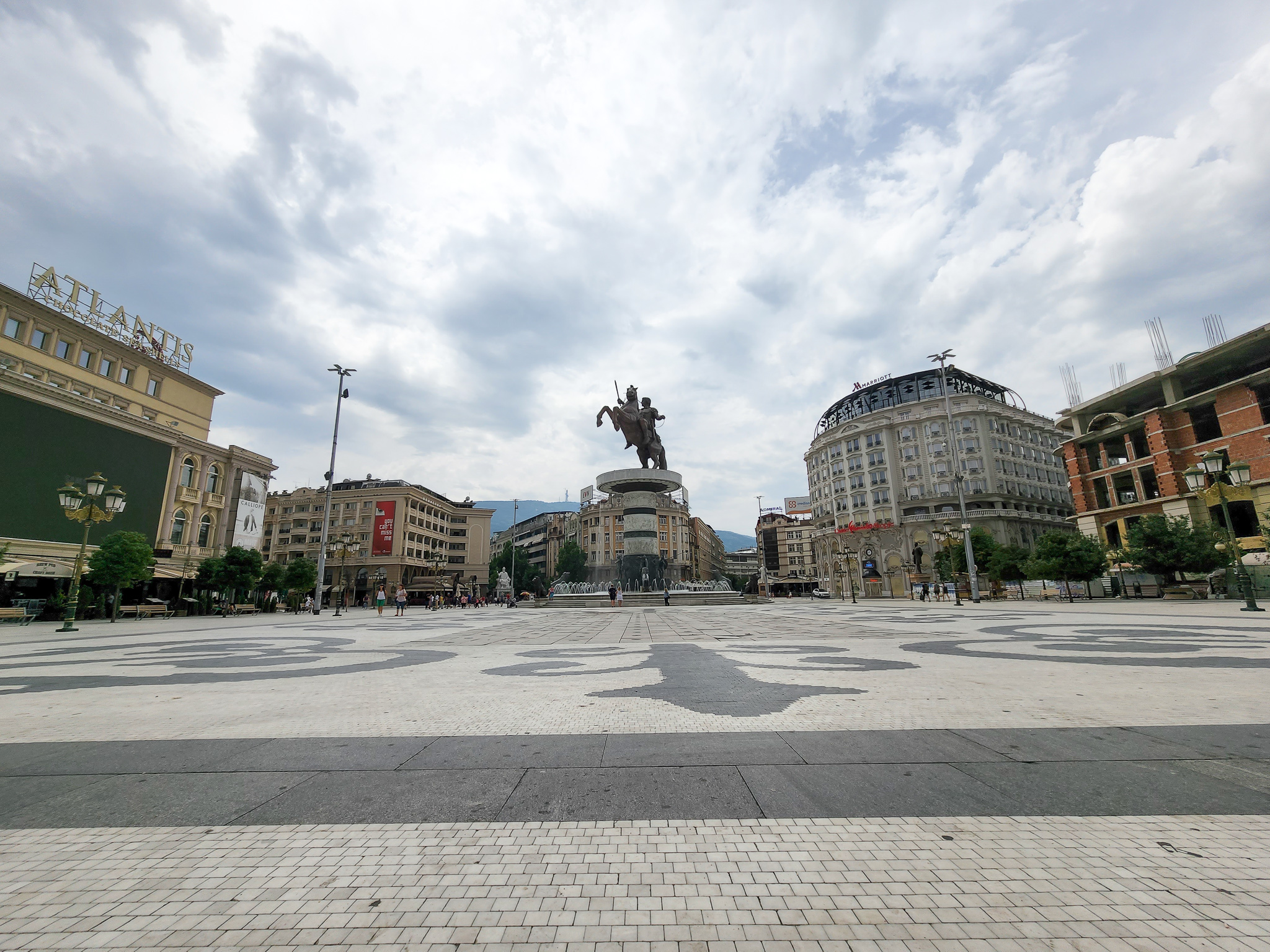 skopje main square macedonia