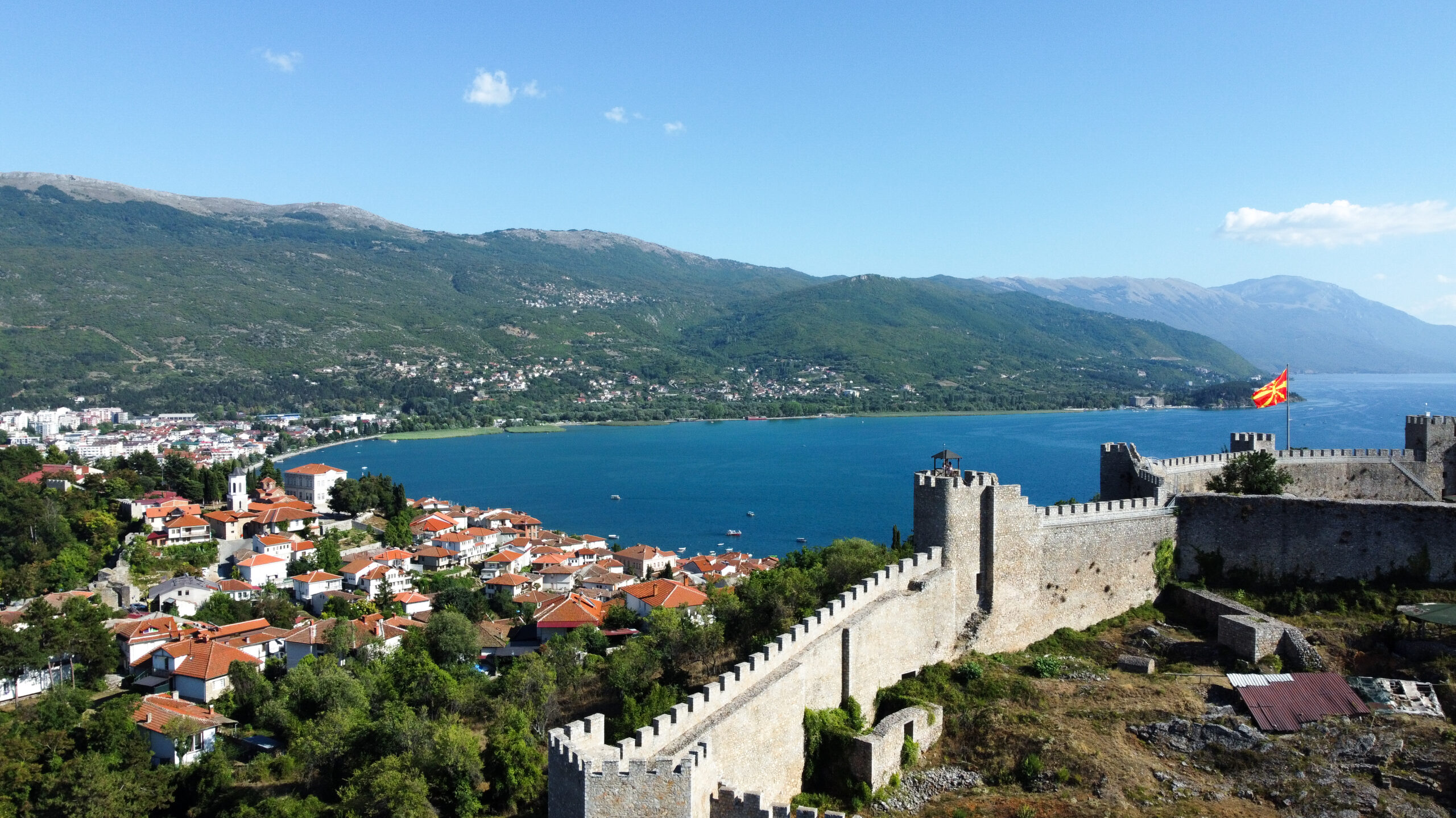 Lake Ohrid fortress north macedonia
