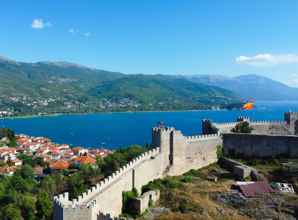 lake ohrid north macedonia fortress