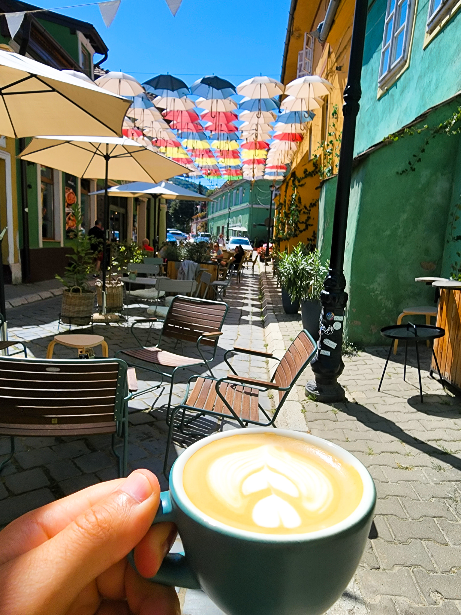 Coffee in Sighisoara atelier transylvania