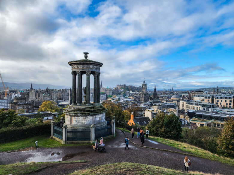 Edinburgh things to do calton hill view
