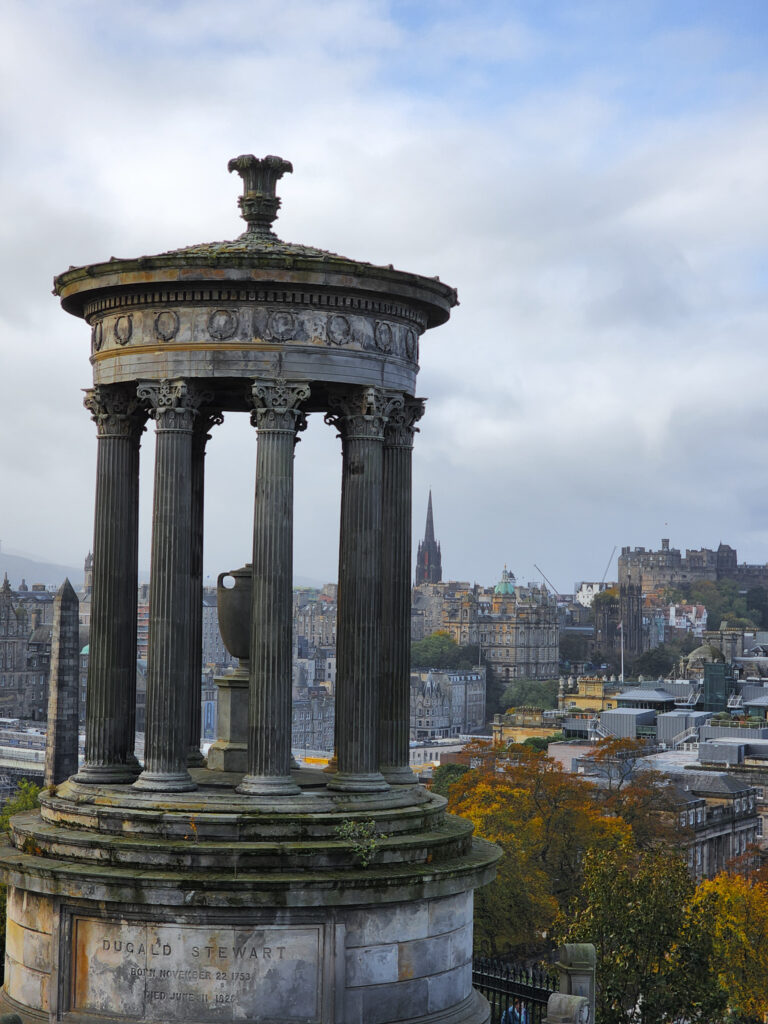 Calton hill edinburgh view