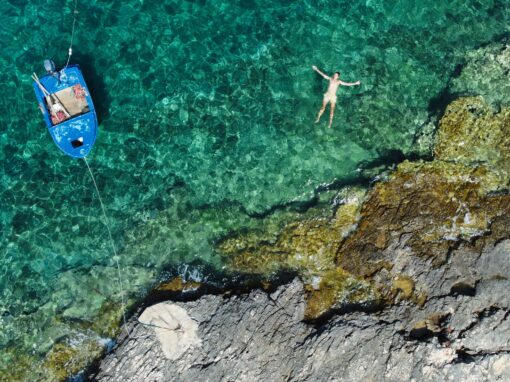 drone beach croatia beast europe vis island