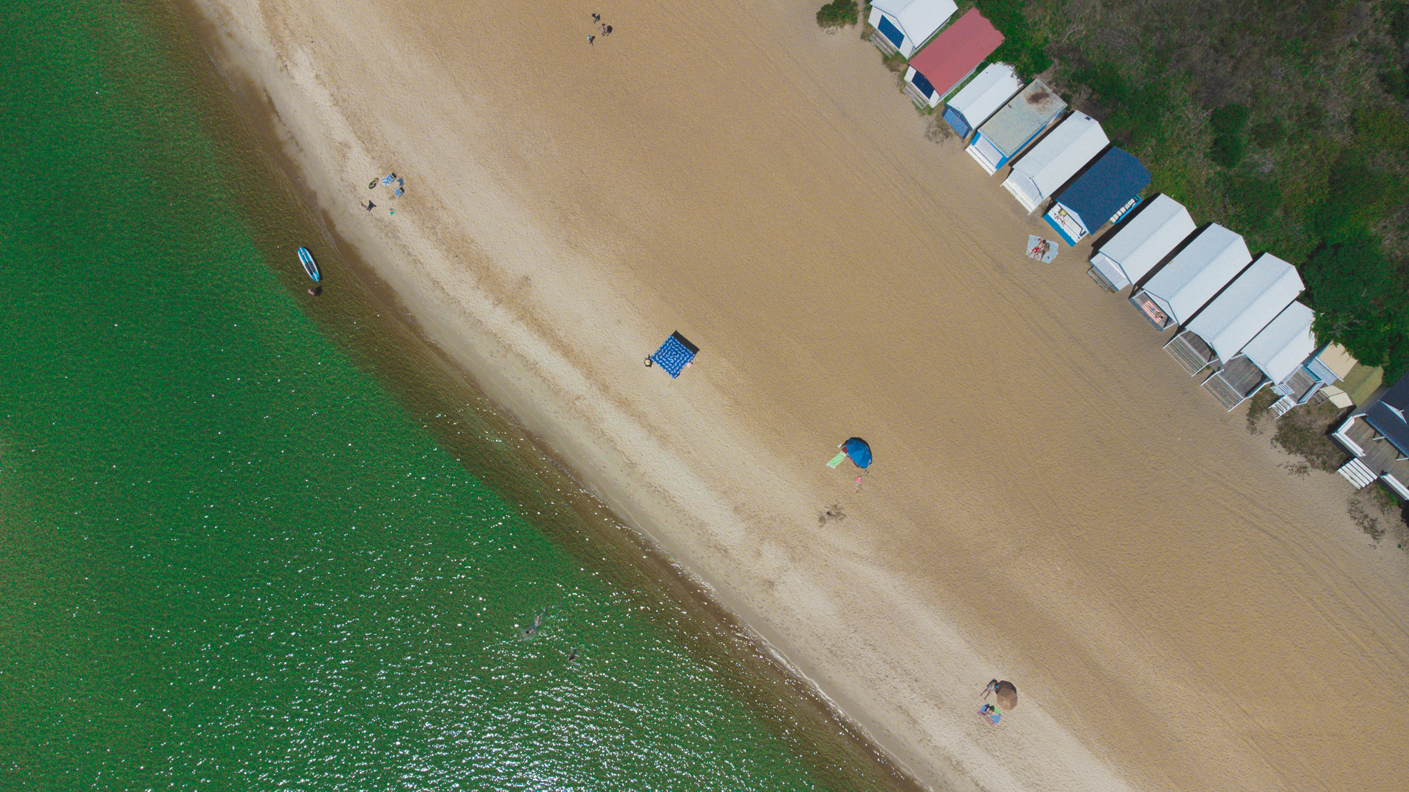 Mount martha beach summer drone mornington peninsula