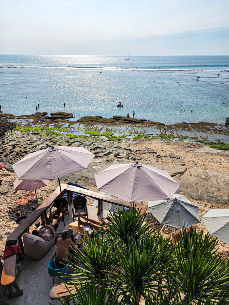 how to get around bali indonesia ferry bingin beach