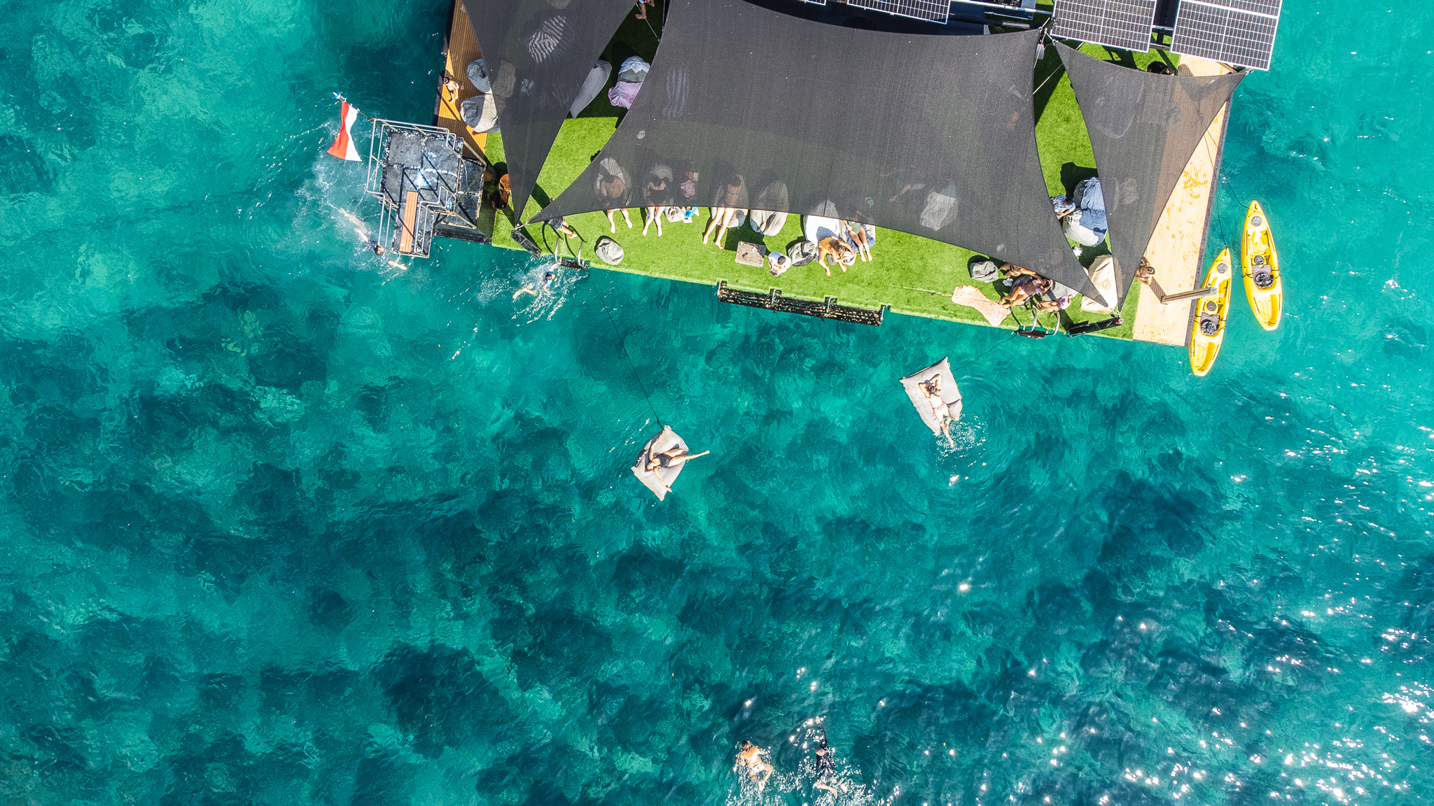 nusa lembongan bali island indonesia lago pontoon drone