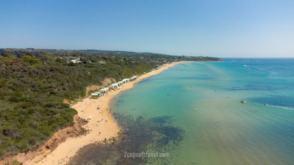 drone craigie beach hawker beach mt martha north summer hidden beach victoria day trip