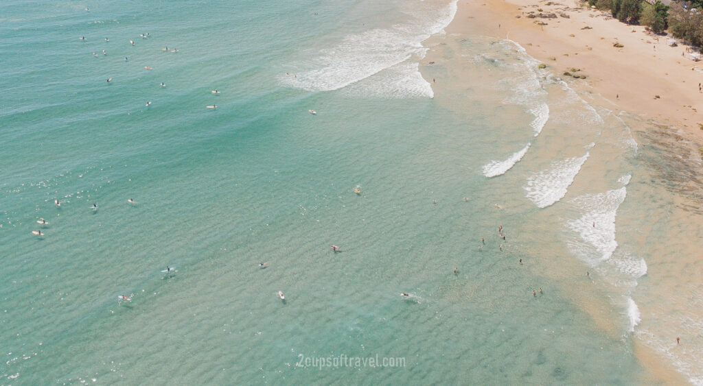 wategos beach drone photography best beach byron bay guide
