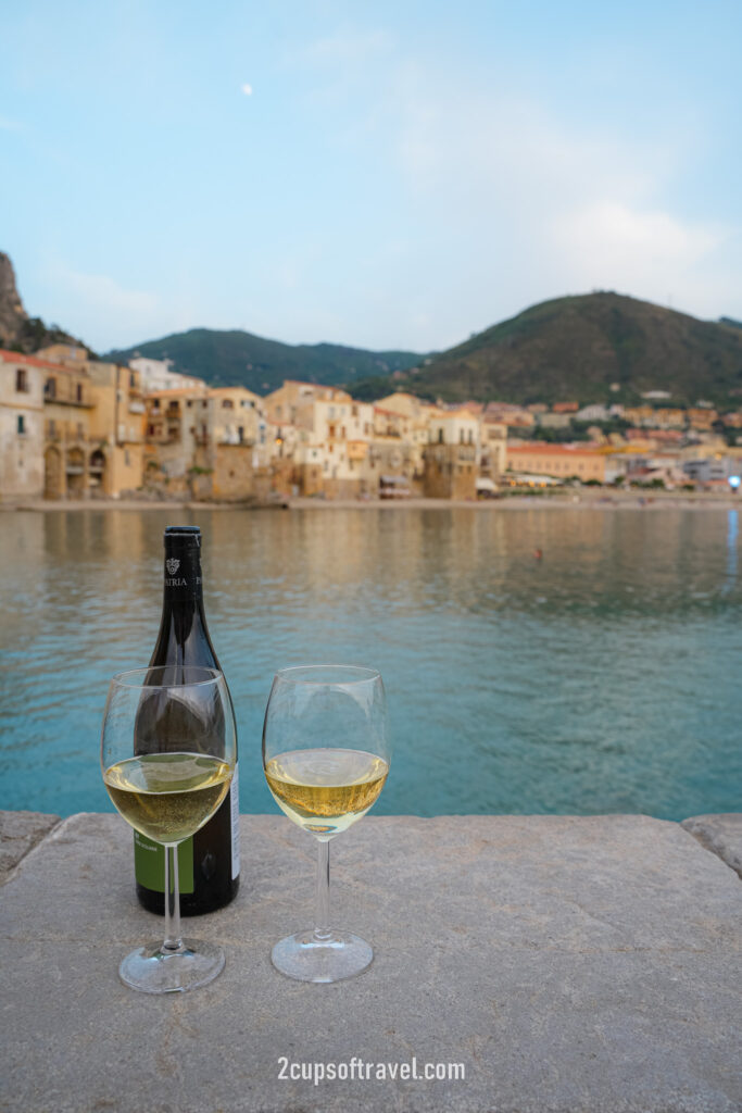 vino by harbour cefalu where to drink sicily