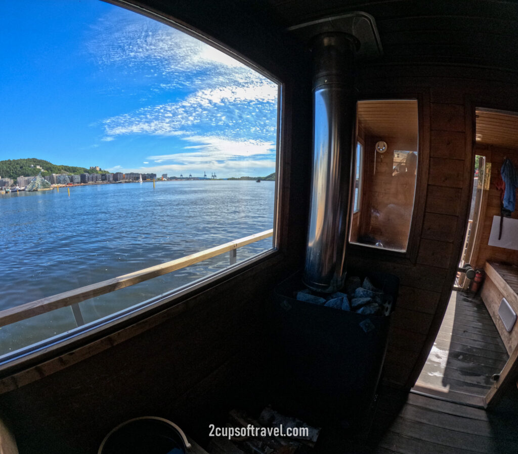 KOK overlooking Oslofjord and the Opera House at their Langkaia location summer norway oslo