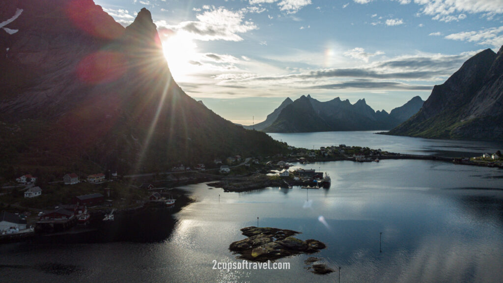 best town to visit lofoten islands reine things to do midnight sun