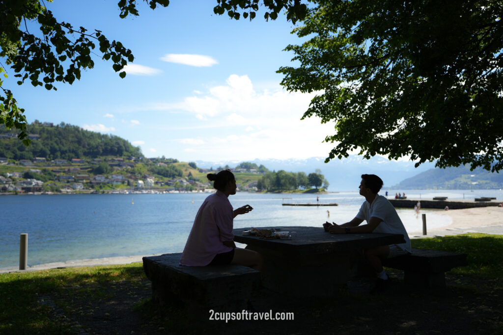 day trip stop norheimsund Hardangerfjord vestland Steinsdalsfossen things to do