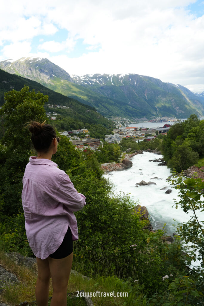 Opo River view point, Odda and the Hardangerfjord