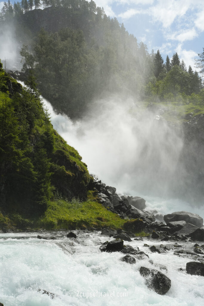 latefossen odda hardangerfjord best waterfall norway