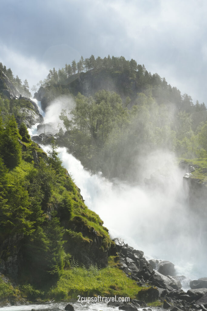 latefossen odda hardangerfjord best waterfall norway