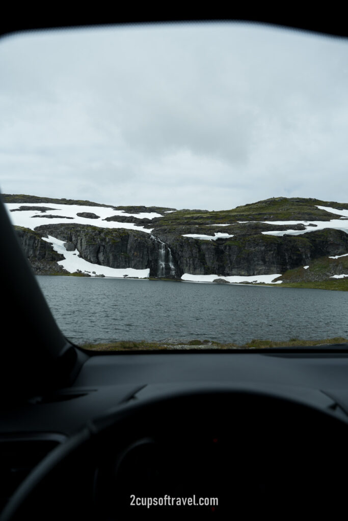 picturesque Aurlandsfjillet road. The Nasjonal turistveg Aurlandsfjellet must drive road trip aurland