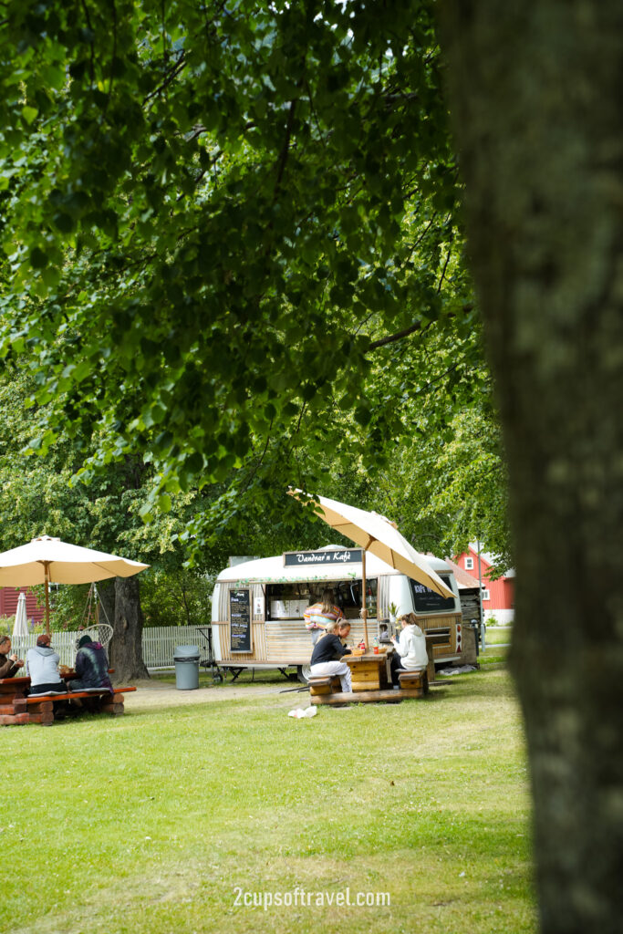 Vandrar’n Kate for a coffee in the park laerdal