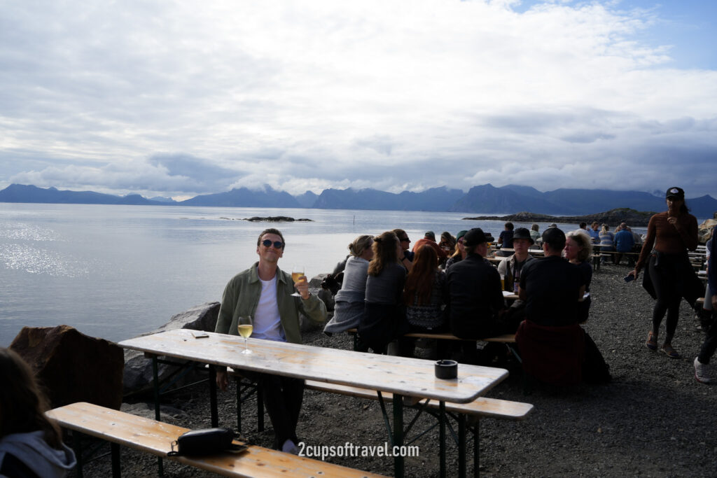 Trevarefabrikken wine by the water pizza things to do henningsvaer bar