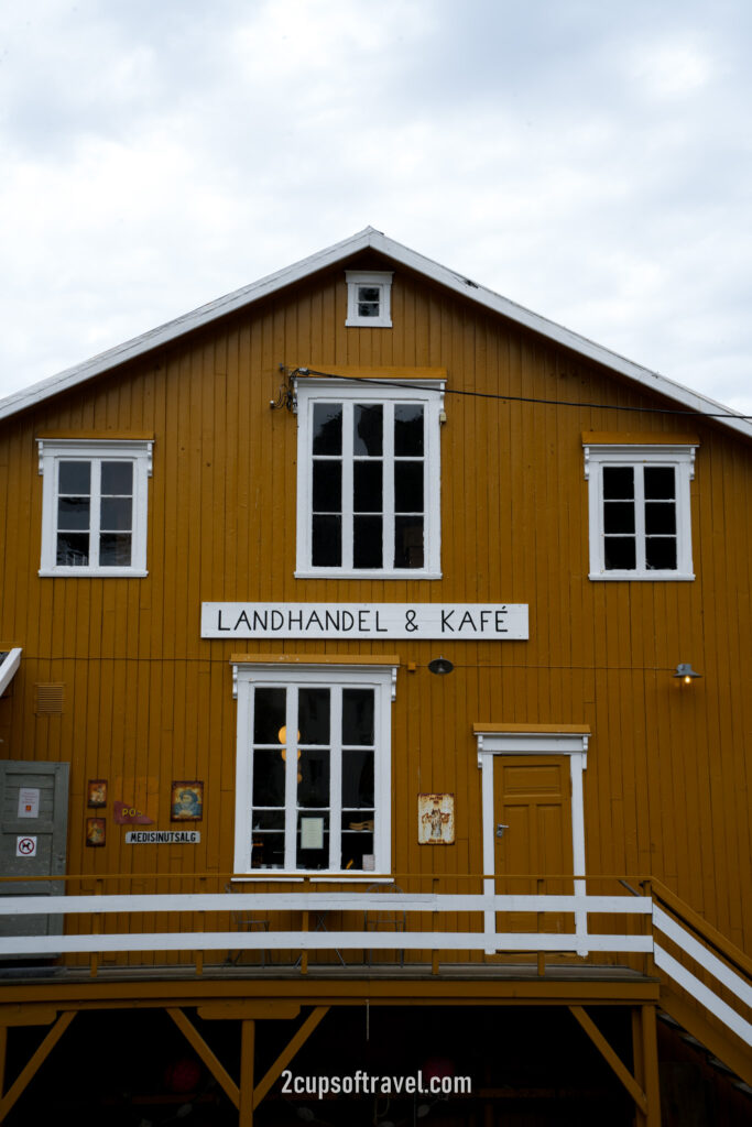 nusfjord should i visit best coffee lofoten islands Landhandleriet Café