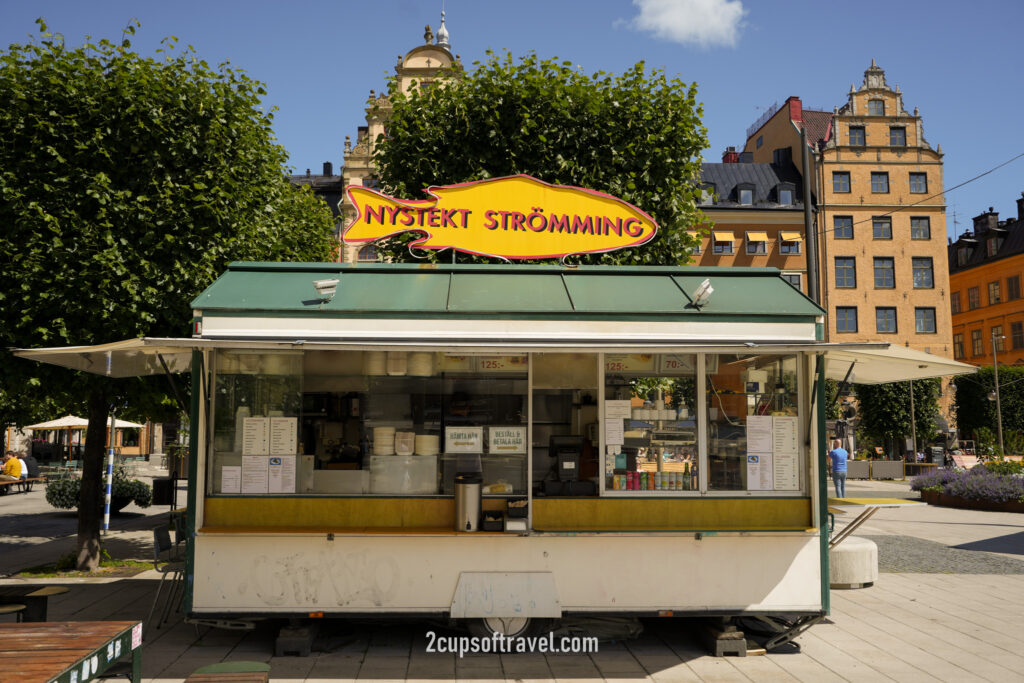 beach cheap eats Gamla Stan Nystekt Stromming stockholm sweden