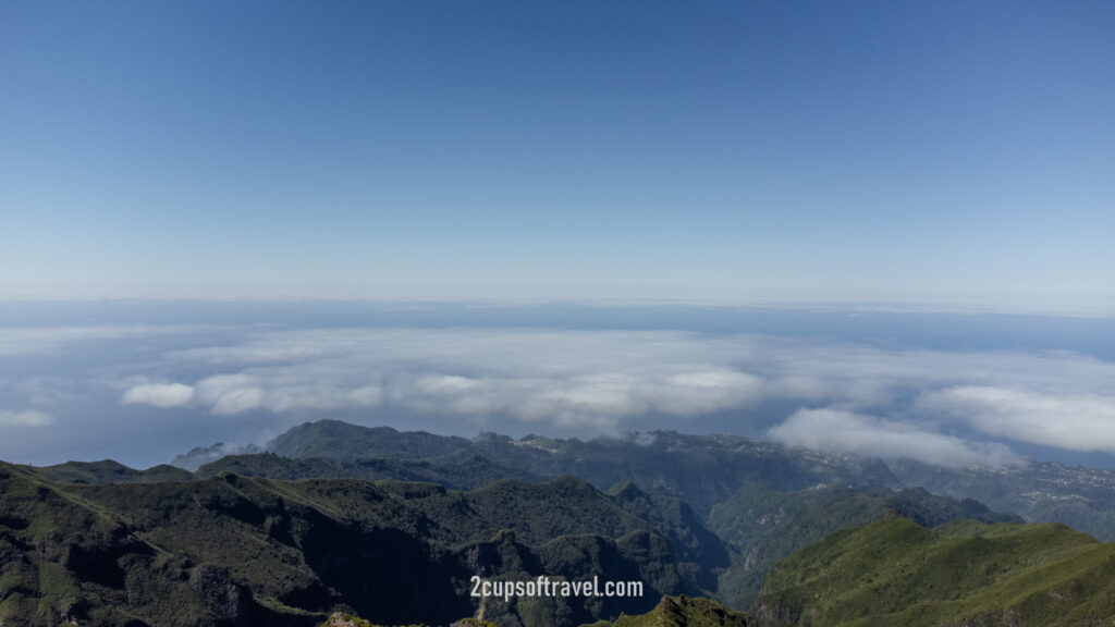 pr1 pico do arieiro to pico ruvio hike madeira stairway to heaven bucket list madeira drone