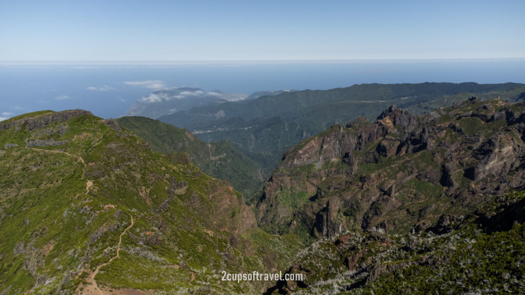 pr1 pico do arieiro to pico ruvio hike madeira stairway to heaven bucket list madeira drone