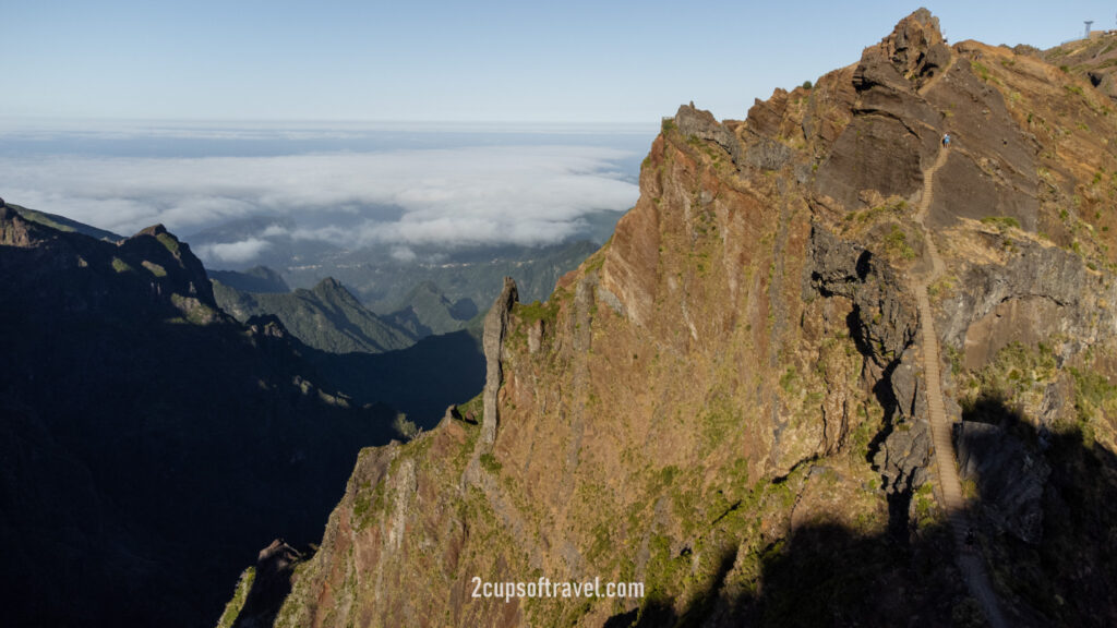 pr1 pico do arieiro to pico ruvio hike madeira stairway to heaven bucket list madeira drone