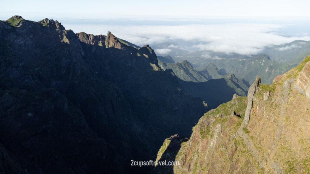 pr1 pico do arieiro to pico ruvio hike madeira stairway to heaven bucket list madeira drone