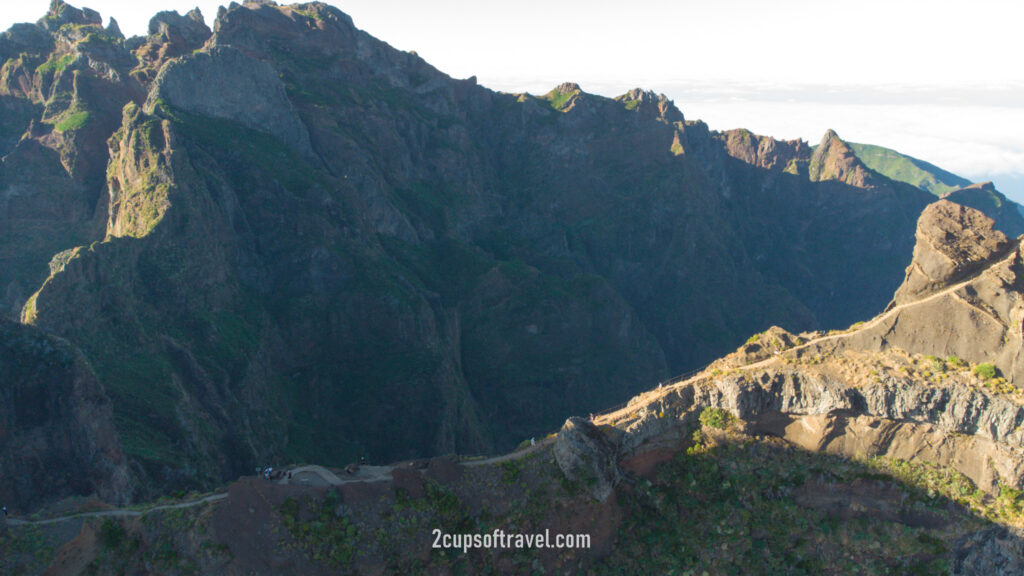 pr1 pico do arieiro to pico ruvio hike madeira stairway to heaven bucket list madeira drone