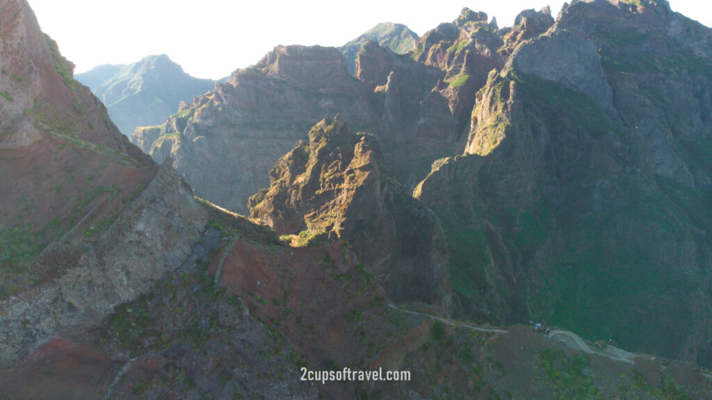 pr1 pico do arieiro to pico ruvio hike madeira stairway to heaven bucket list madeira drone