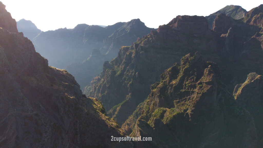 pr1 pico do arieiro to pico ruvio hike madeira stairway to heaven bucket list madeira drone